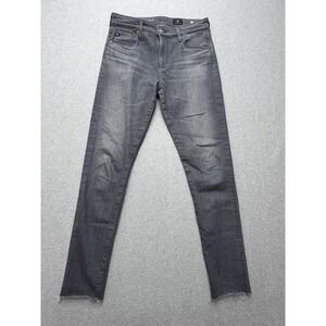 AG Adriano Goldschmied Jeans Womens 27R Farrah Skinny Ankle High Rise‎ Raw Hem